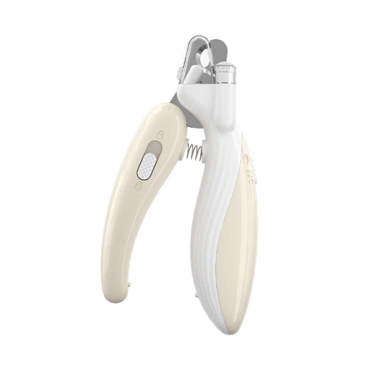 Pet Nail Clipper Dogs And Cats Fingernail Trimmers With LED Lighting(Light Coffee)
