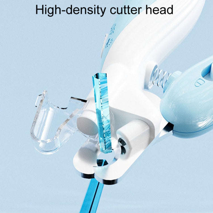 Pet Nail Clipper Dogs And Cats Fingernail Trimmers With LED Lighting(Light Blue)