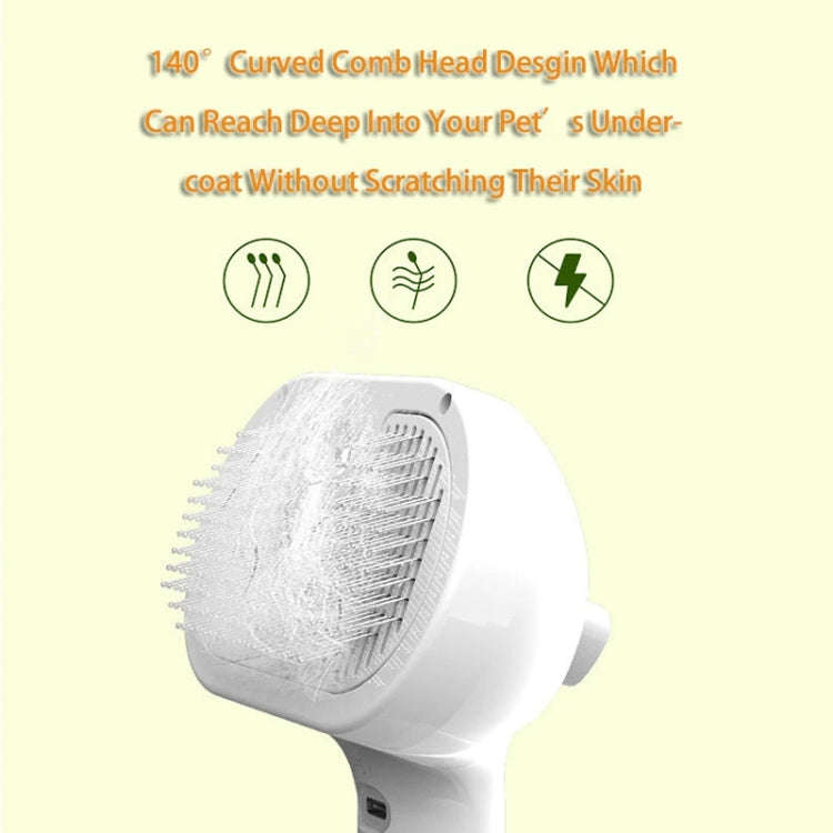 RK56 USB Charging Spray Pet Grooming Comb Cat and Dog Hair Removal Tool Pet Products(Green)