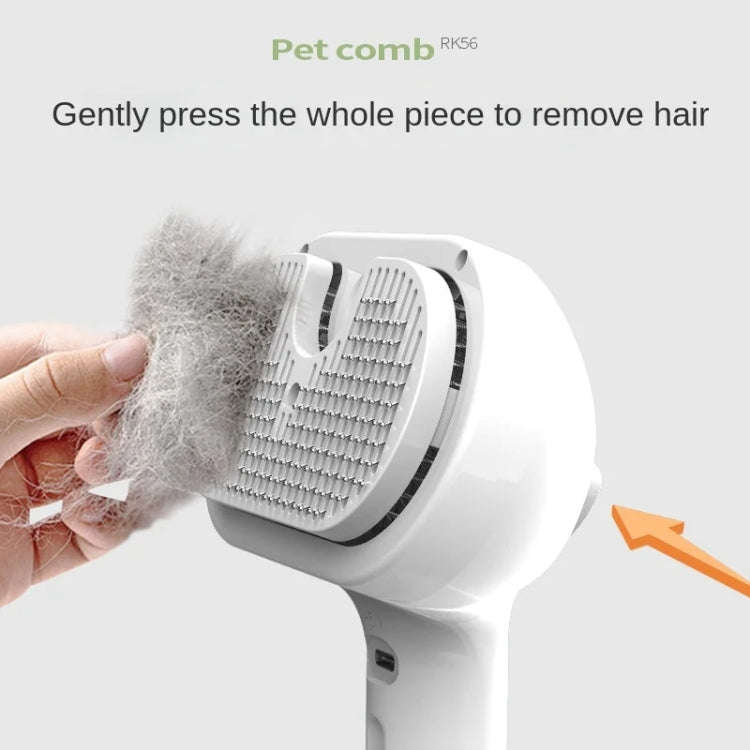 RK56 USB Charging Spray Pet Grooming Comb Cat and Dog Hair Removal Tool Pet Products(Green)