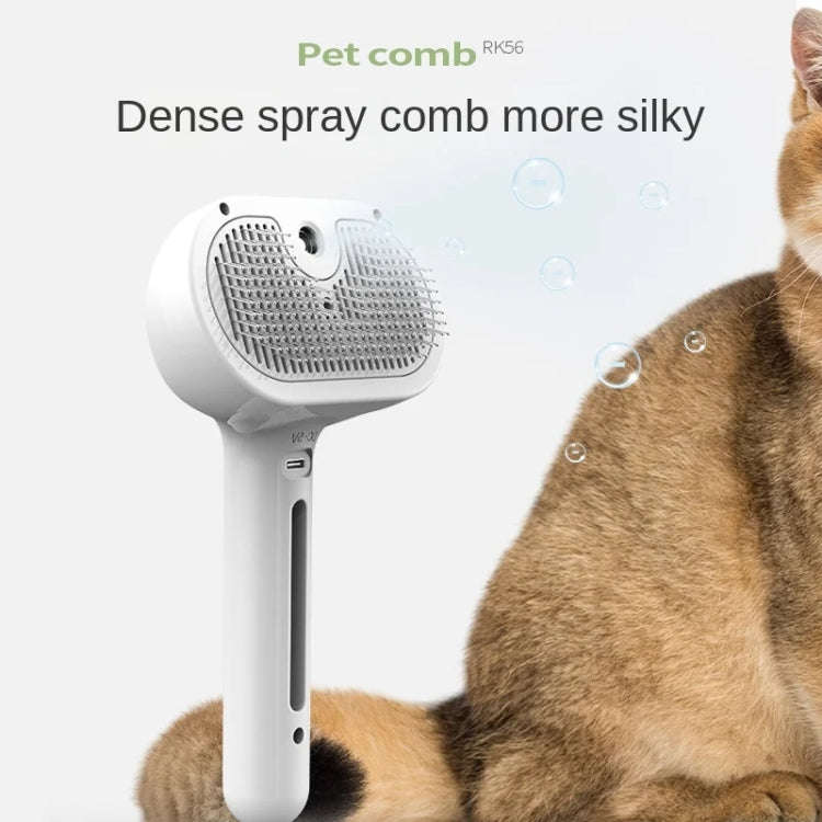 RK56 USB Charging Spray Pet Grooming Comb Cat and Dog Hair Removal Tool Pet Products(Green)