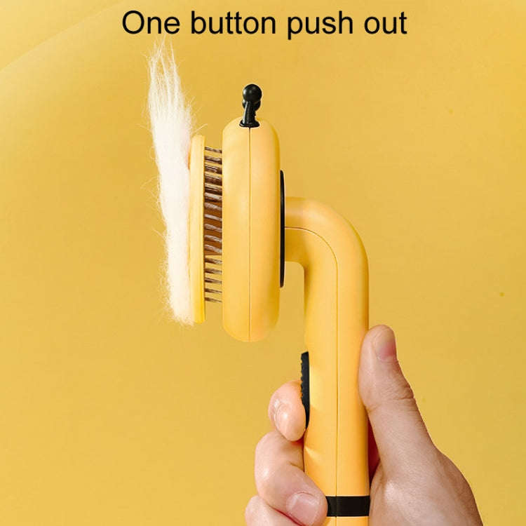 Bee Pet Comb Cats Hair Removal Massage Needle Brush(Pink)