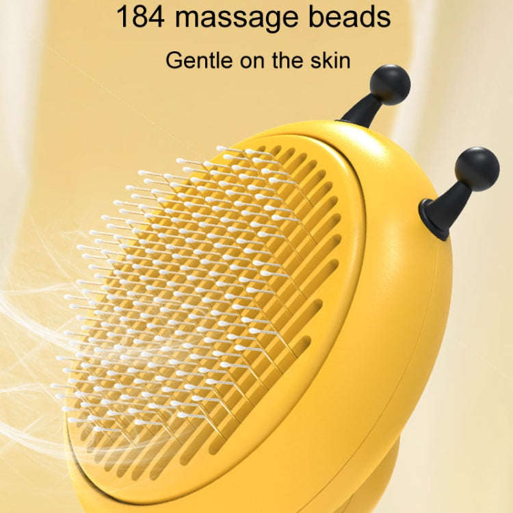 Bee Pet Comb Cats Hair Removal Massage Needle Brush(Pink)