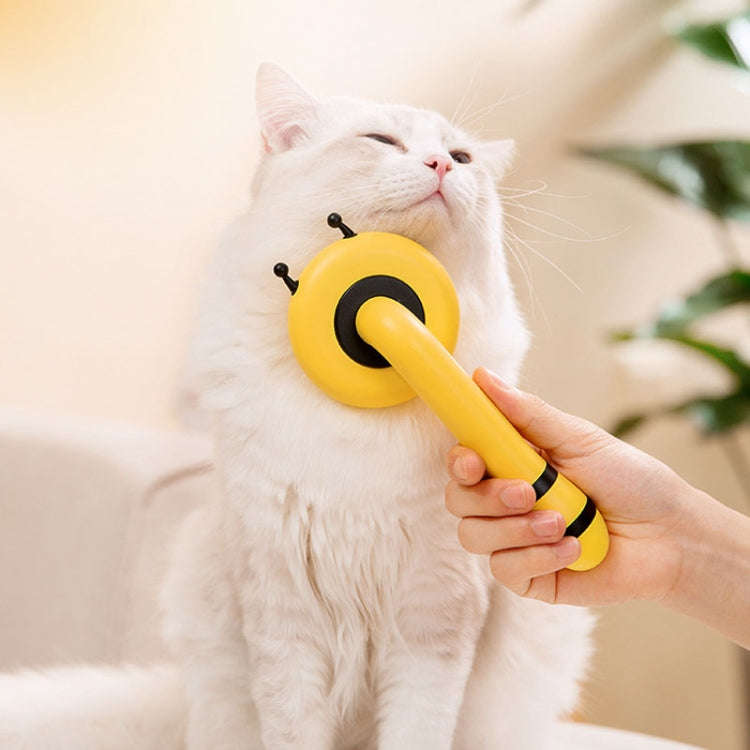 Bee Pet Comb Cats Hair Removal Massage Needle Brush(Pink)