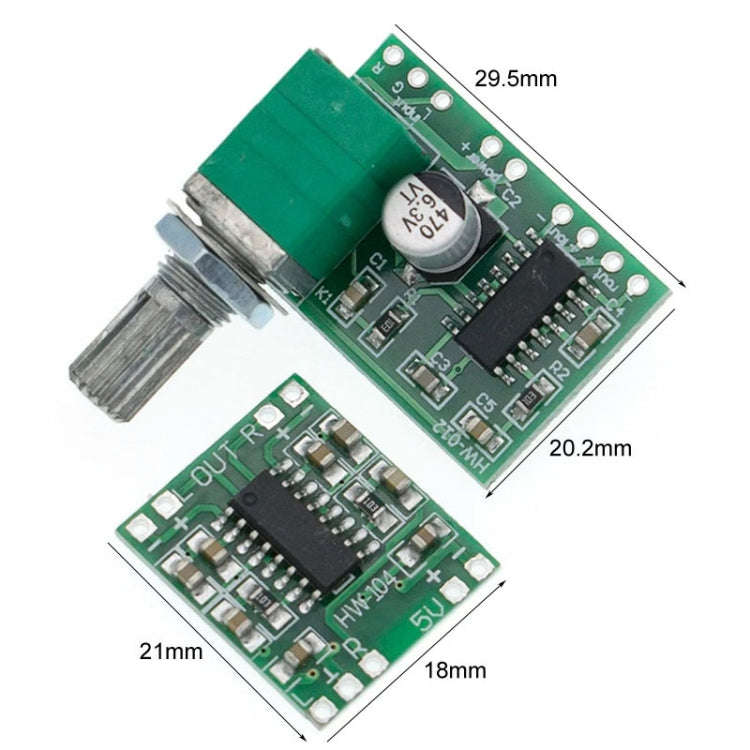 PAM8403 Mini 5V Digital Amplifier Board USB Power Supply Good Sound Effect, Specification: With P...