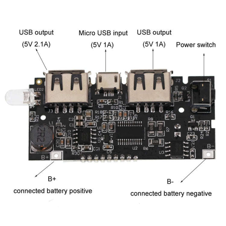 Dual USB18650 Battery Charger Module Mobile Power Boost DIY Li-Ion Battery Digital Display Chargi...