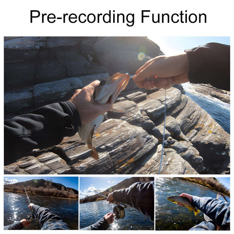 4K/30FPS 5G/2.4G HD Night Video Outdoor Waterproof Riding Record Thumb Camera, Spec: Standard Black