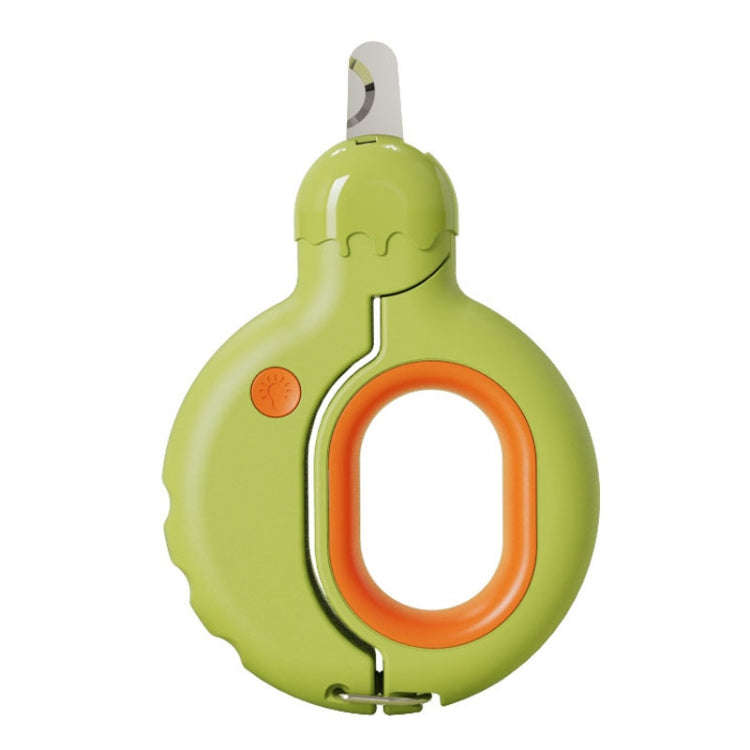 Pet Nail Clipper Dogs And Cats Fingernail Trimmers With LED Lighting(Green)