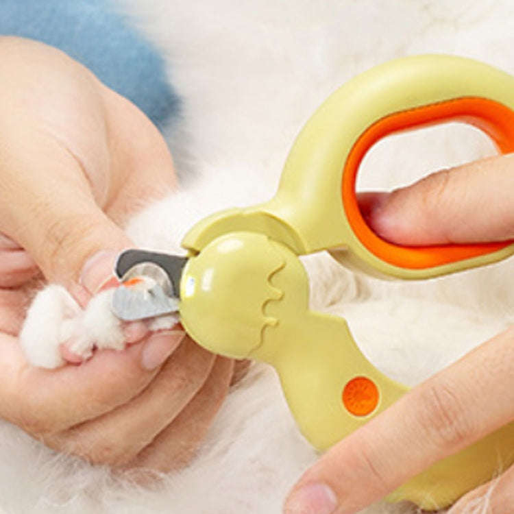 Pet Nail Clipper Dogs And Cats Fingernail Trimmers With LED Lighting(Blue)