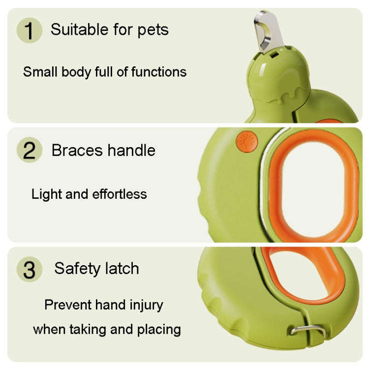 Pet Nail Clipper Dogs And Cats Fingernail Trimmers With LED Lighting(Blue)