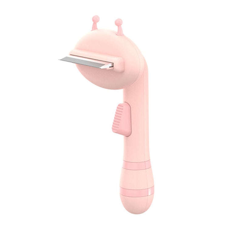 Bee Pet Comb Cats Hair Removal Knots Thinning Knife Comb(Pink)