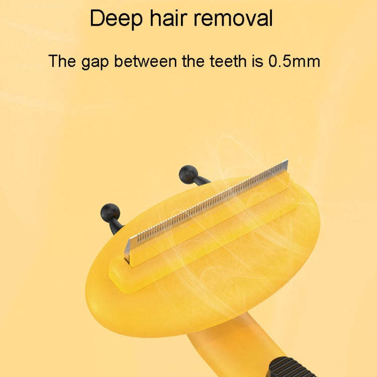 Bee Pet Comb Cats Hair Removal Knots Thinning Knife Comb(Pink)
