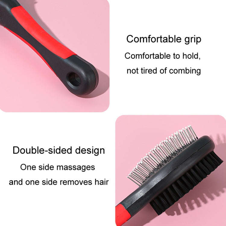 Small Pet Double Sided Comb With Protective Points Cat Dog Clean Grooming Comb