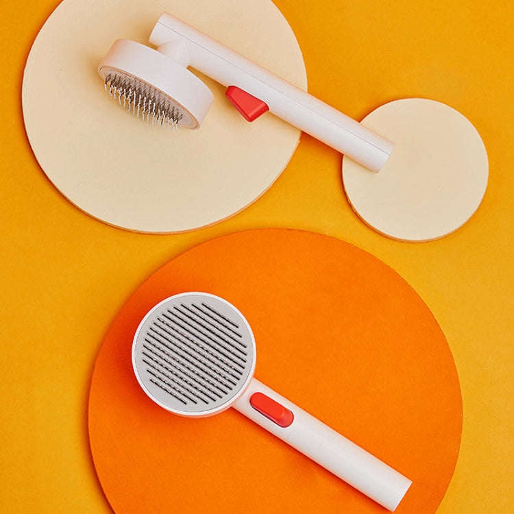Pets Knotting And Thinning Needle Comb Cats And Dogs De-Fluffing Comb(White)