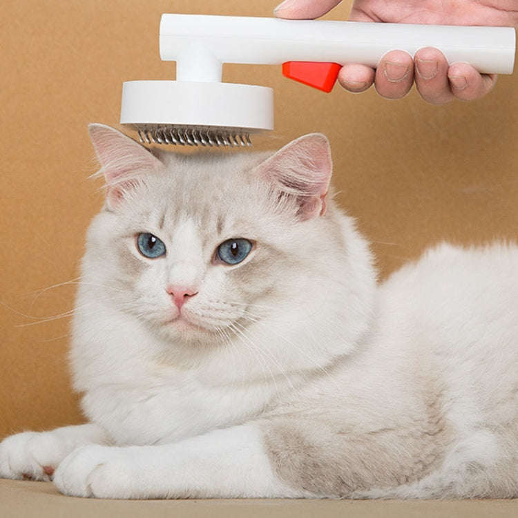 Pets Knotting And Thinning Needle Comb Cats And Dogs De-Fluffing Comb(Pink)