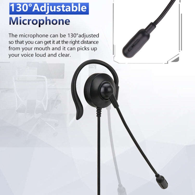 SOYTO SY227 Single-side Operator Ear Hook Headset Corded Computer Headset, Interfaces: Separation...