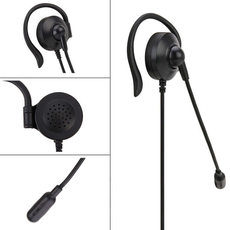 SOYTO SY227 Single-side Operator Ear Hook Headset Corded Computer Headset, Interfaces: Separation...