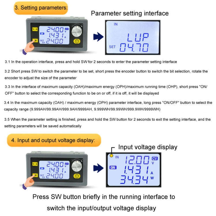 80W 5A DC-DC Adjustable Voltage Regulator Battery Charging Module
