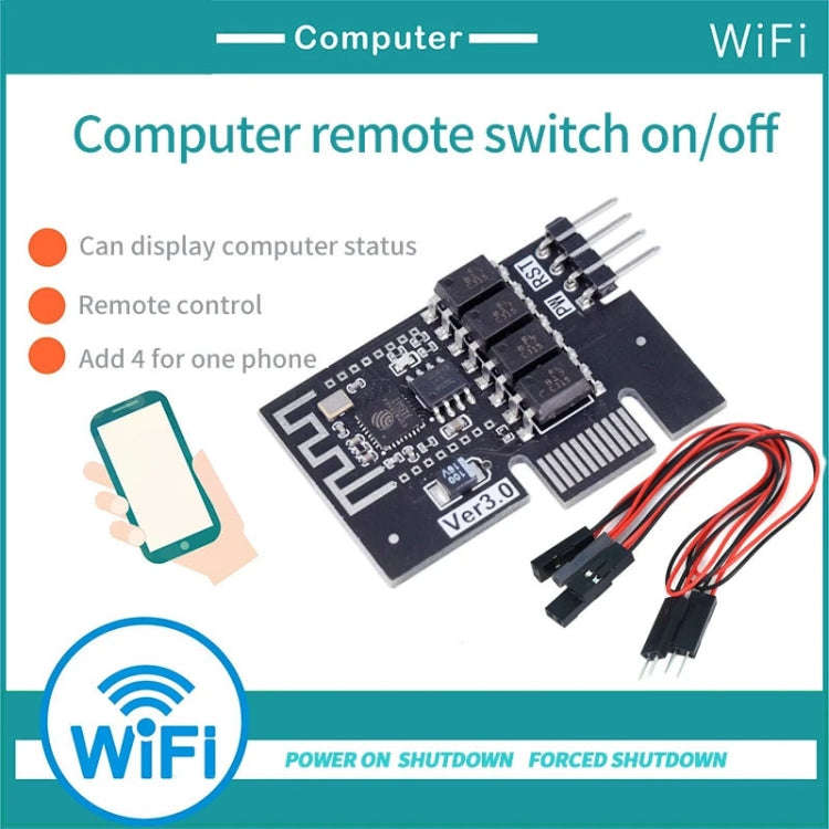 Desktop Computer WIFI Remote Power On PCI-E Slot Physical Reboot Module
