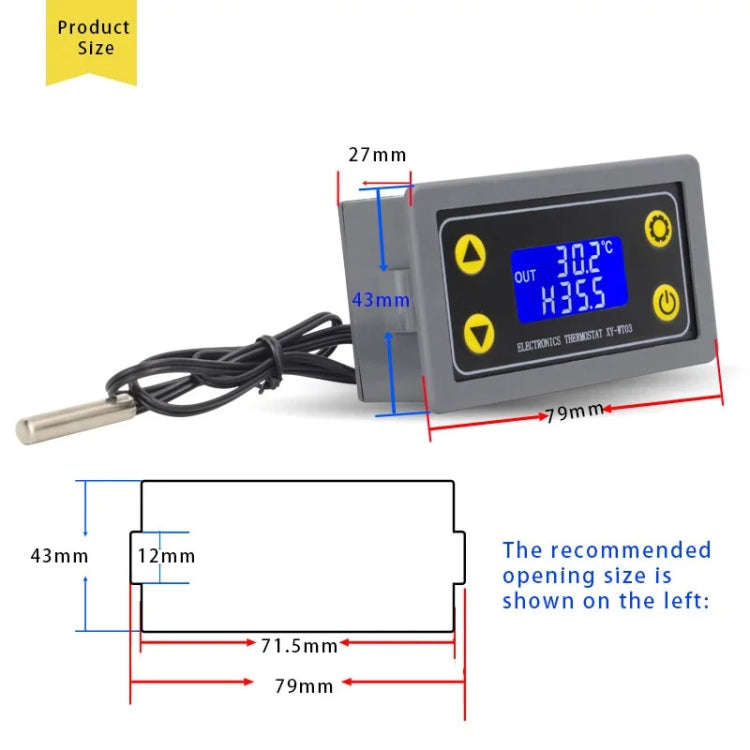 WIFI Wireless Cell Phone Remote Thermostat Control Switch Module, Model: LCD Display