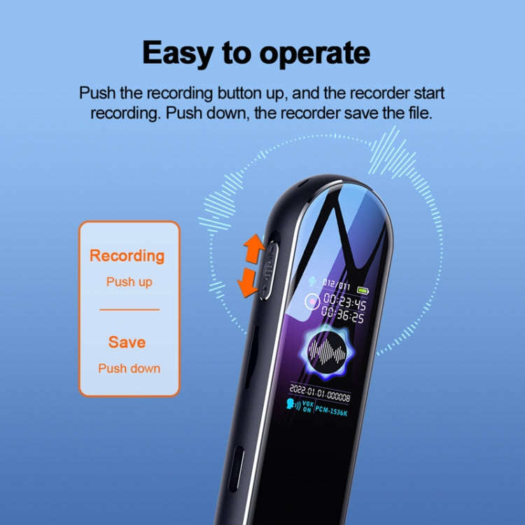 Q53 Ultra Long Standby Timer Voice Recorder HD Noise Canceling Recording Device, Size: No Memory(...