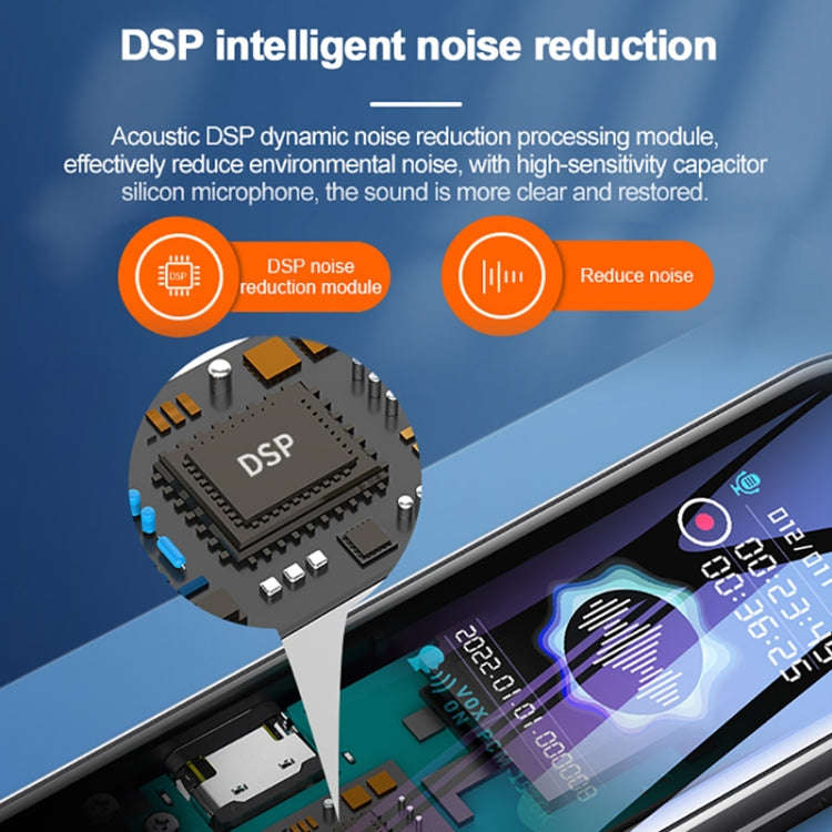 Q53 Ultra Long Standby Timer Voice Recorder HD Noise Canceling Recording Device, Size: No Memory(...