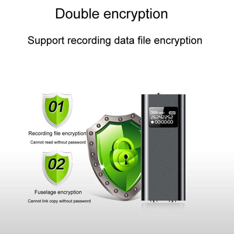 Q25 Intelligent Voice Recorder With Screen HD Noise Canceling Back Clip Voice Reporter, Size: 4GB...