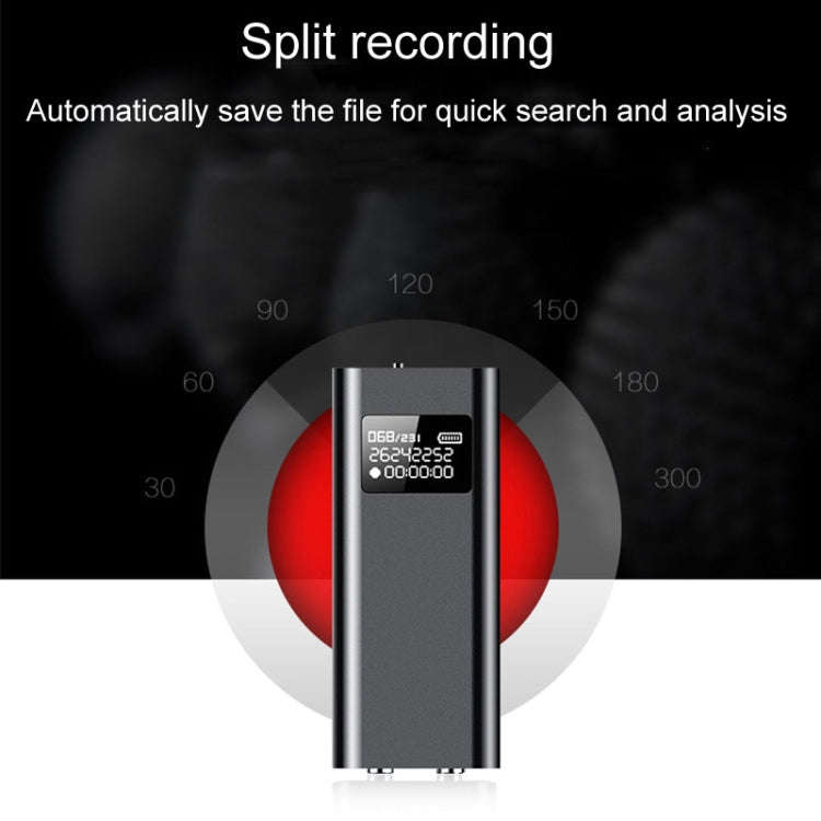 Q25 Intelligent Voice Recorder With Screen HD Noise Canceling Back Clip Voice Reporter, Size: 4GB...