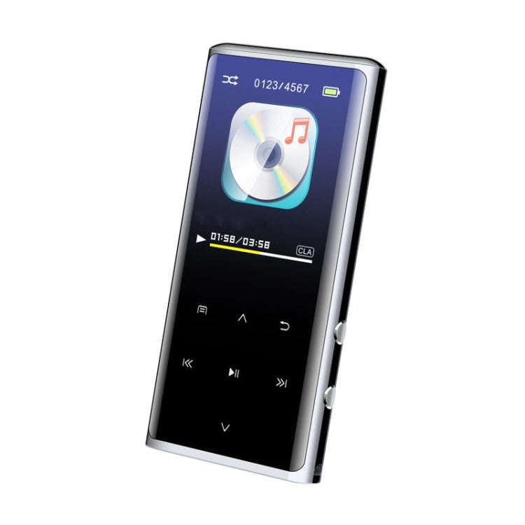 M27 1.8 Inch Bluetooth MP3/MP4 Music Player E-Book Recorder, Size: 4GB(Black)