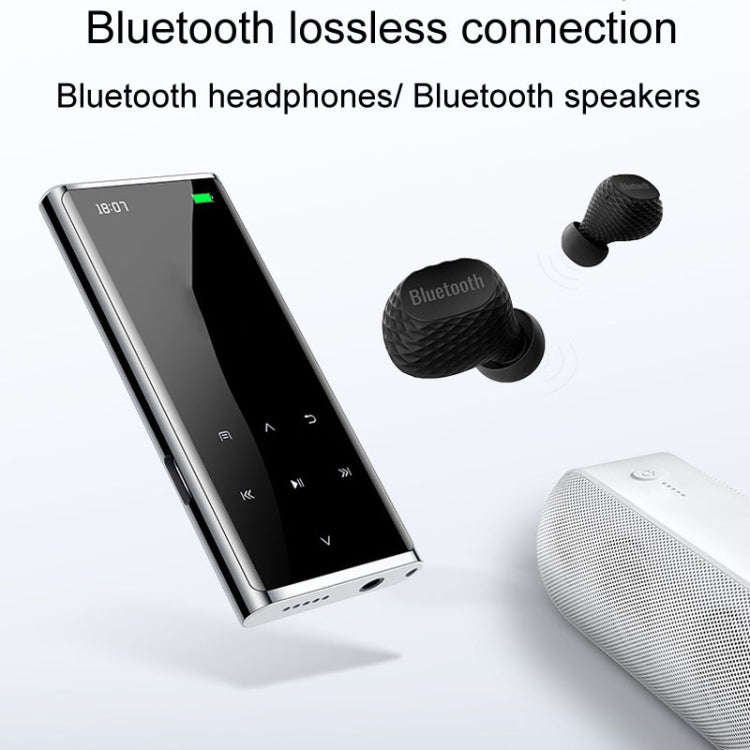 M27 1.8 Inch Bluetooth MP3/MP4 Music Player E-Book Recorder, Size: 4GB(Black)
