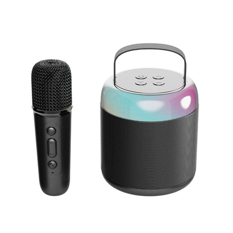 Home Portable Bluetooth Speaker Small Outdoor Karaoke Audio, Color: Y2 Black(Monocular wheat)