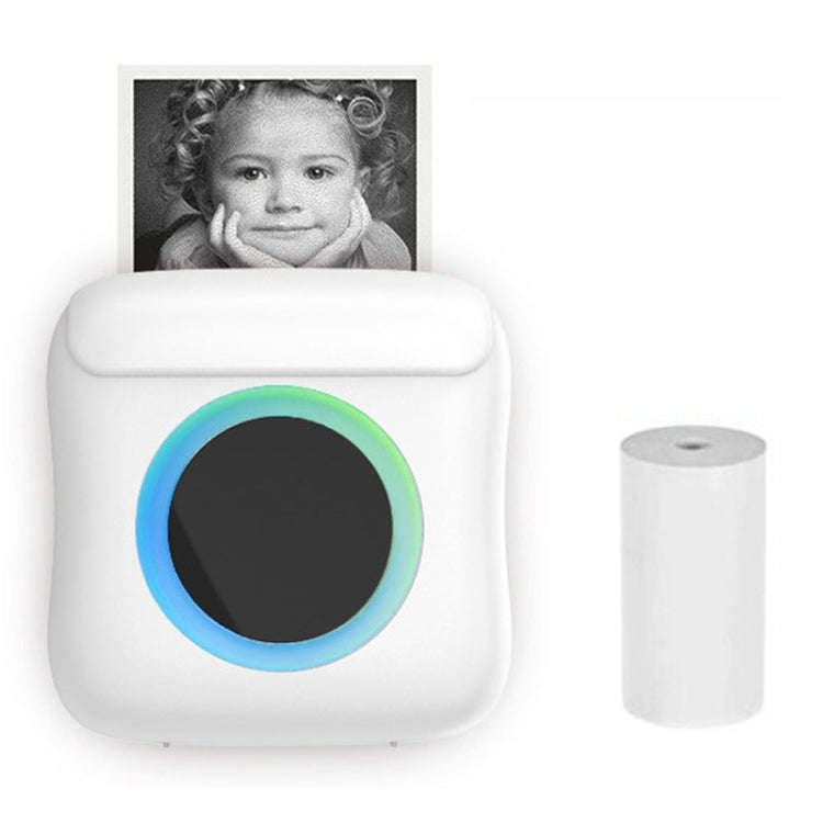 C22 Colorful Ambient Light Portable Mini Inkless Thermal Bluetooth Printer Error Question Label P...