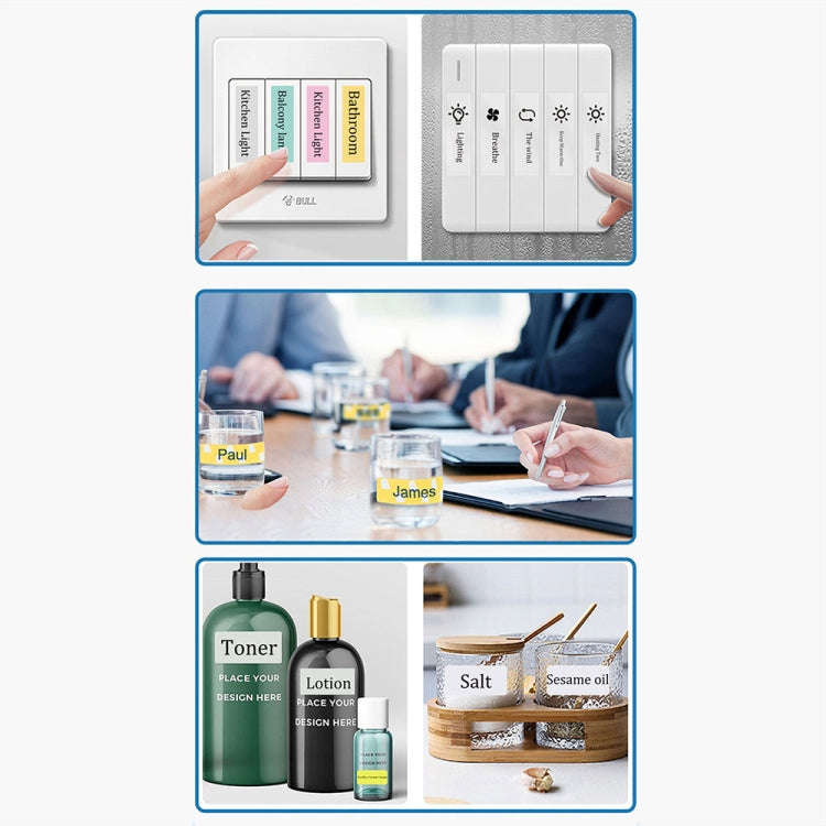 C22 Colorful Ambient Light Portable Mini Inkless Thermal Bluetooth Printer Error Question Label P...