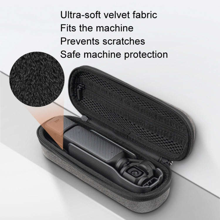 For DJI Osmo Pocket 3 XFJI Storage Box Waterproof Drop-proof Mini Body Handbag Accessories(Dark G...