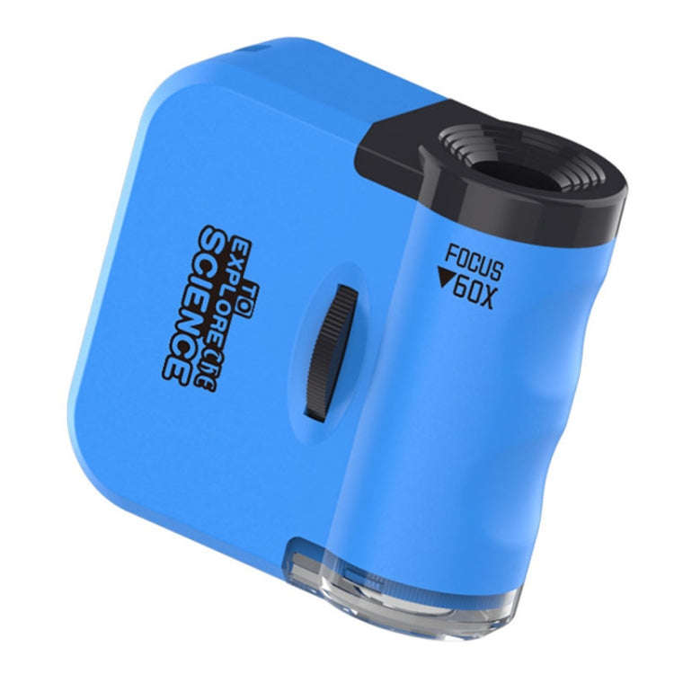 60x Portable Mini Microscope Pendant With LED Lights Outdoor Exploration Observation Fun Kids Toy...