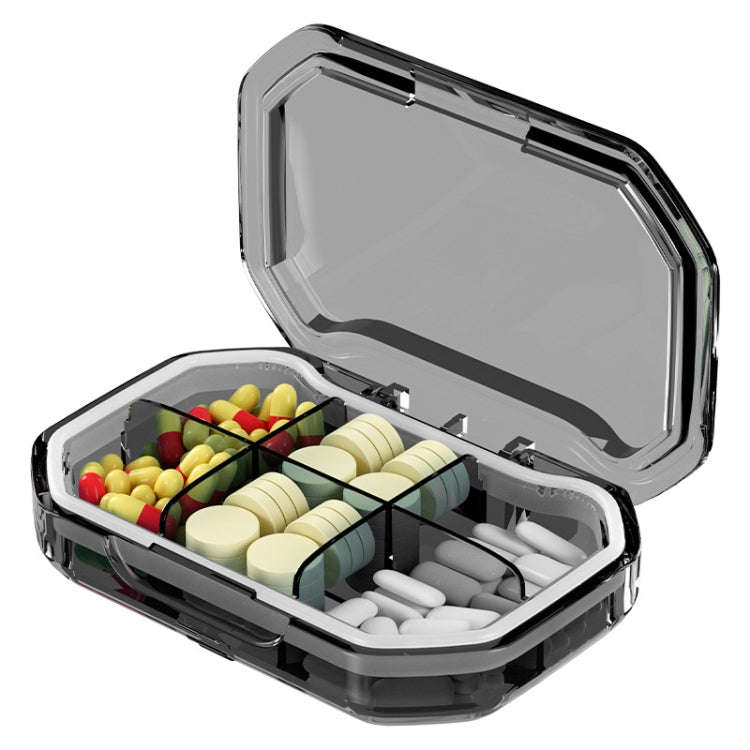 Portable Mini Compartmentalized Sealed Pill Box Weekly Morning And Evening Pill Capsule Dispensin...