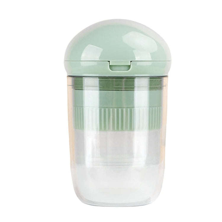 Portable 4 In 1 Mini Pill Box Multifunctional Cutting And Dispensing Device(Green)