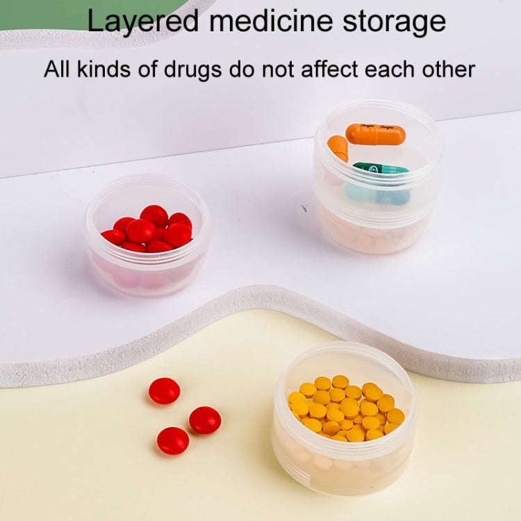 Portable 4 In 1 Mini Pill Box Multifunctional Cutting And Dispensing Device(Pink)