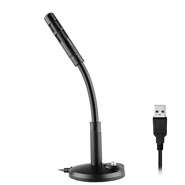 USB Condenser Microphone with Cable for Computer PC Desktop Laptop Notebook Cable Recording Gamin...