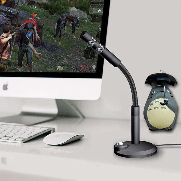USB Condenser Microphone with Cable for Computer PC Desktop Laptop Notebook Cable Recording Gamin...