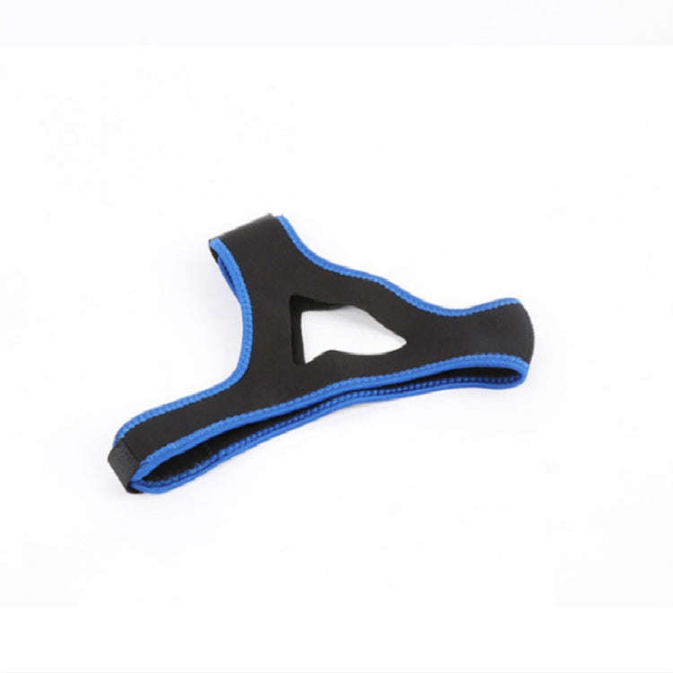 2 PCS Triangular Shackles with Chin Straps for Men and Women to Prevent Snoring(Blue)