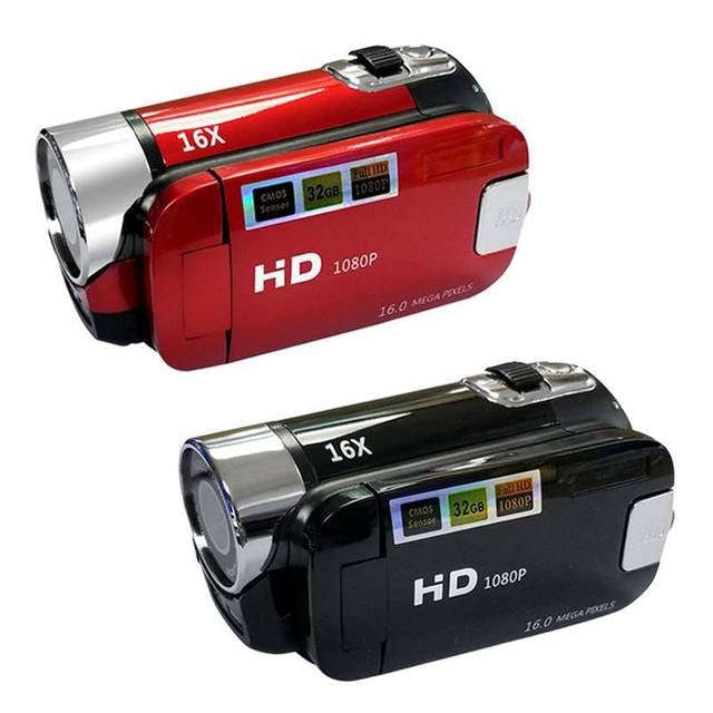 16X Digital Zoom HD 16 Million Pixel Home Travel DV Camera, US Plug(Red)