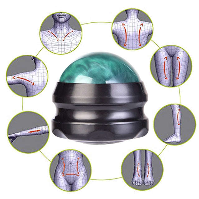 Body Therapy Foot Back Waist Hip Relaxer Massage Roller Ball(Green)