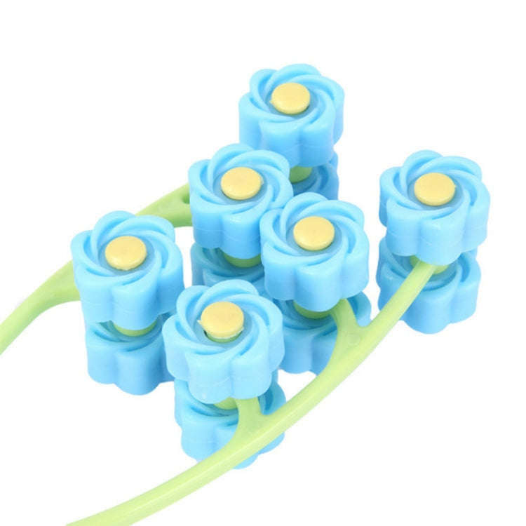 Manual Roller Face Massager Face Beauty Instrument Facial Double Chin Tool(Blue)