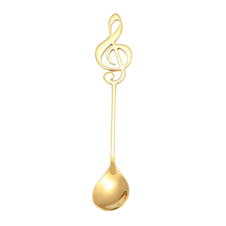 Creative Musical Note Spoon Coffee Stirring Scoop Stainless Steel Titanium Music Bar Spoon Gift S...