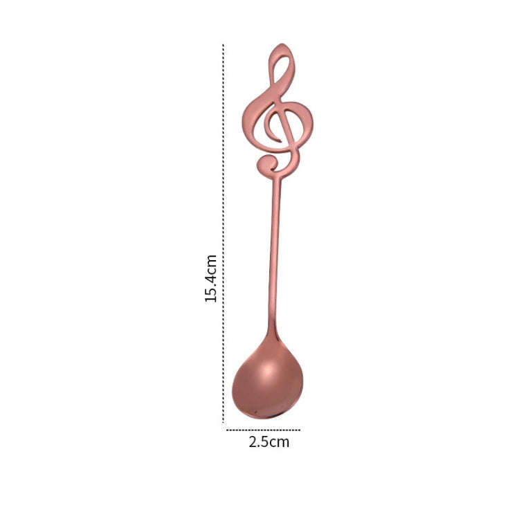 Creative Musical Note Spoon Coffee Stirring Scoop Stainless Steel Titanium Music Bar Spoon Gift S...