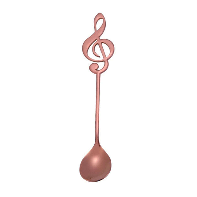 Creative Musical Note Spoon Coffee Stirring Scoop Stainless Steel Titanium Music Bar Spoon Gift S...