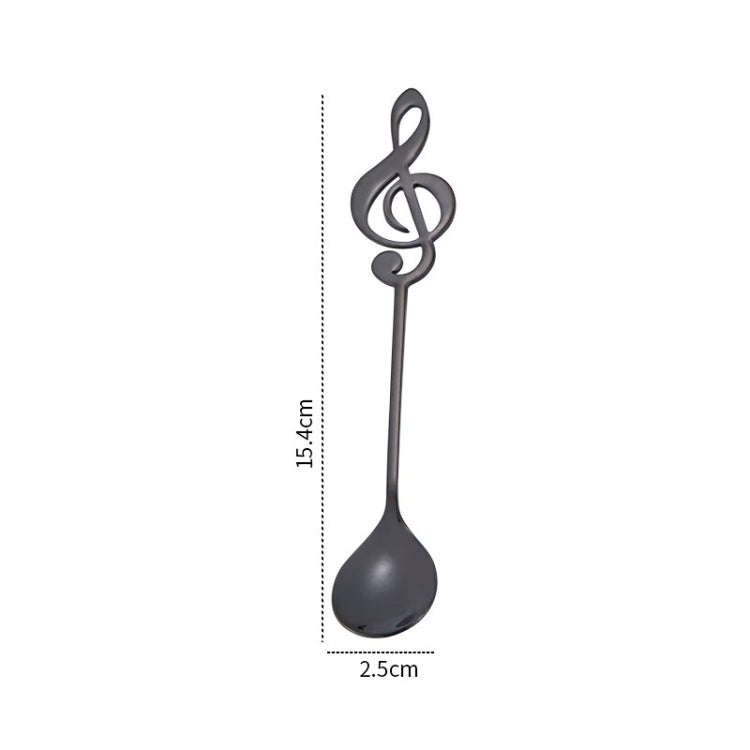 Creative Musical Note Spoon Coffee Stirring Scoop Stainless Steel Titanium Music Bar Spoon Gift S...