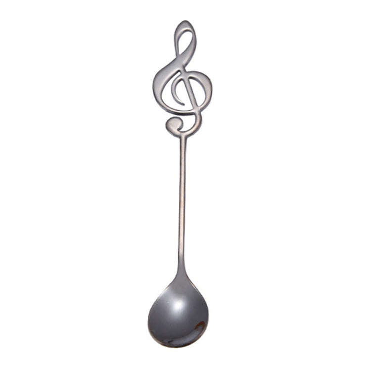 Creative Musical Note Spoon Coffee Stirring Scoop Stainless Steel Titanium Music Bar Spoon Gift S...