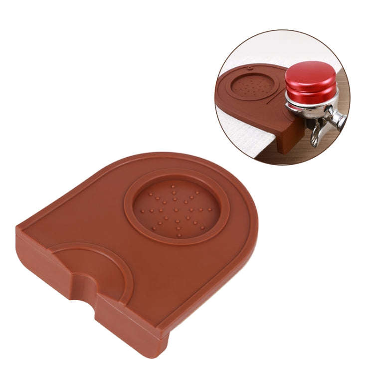Pressure Pad Non-slip Filling Corner Coffee Pad, Size:Small 12.5×14cm(Brown)